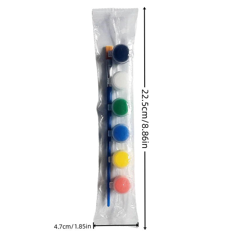2 ml 6 Color Waterproof Acrylic Paint Set Art Painting DIY Graffiti Plaster