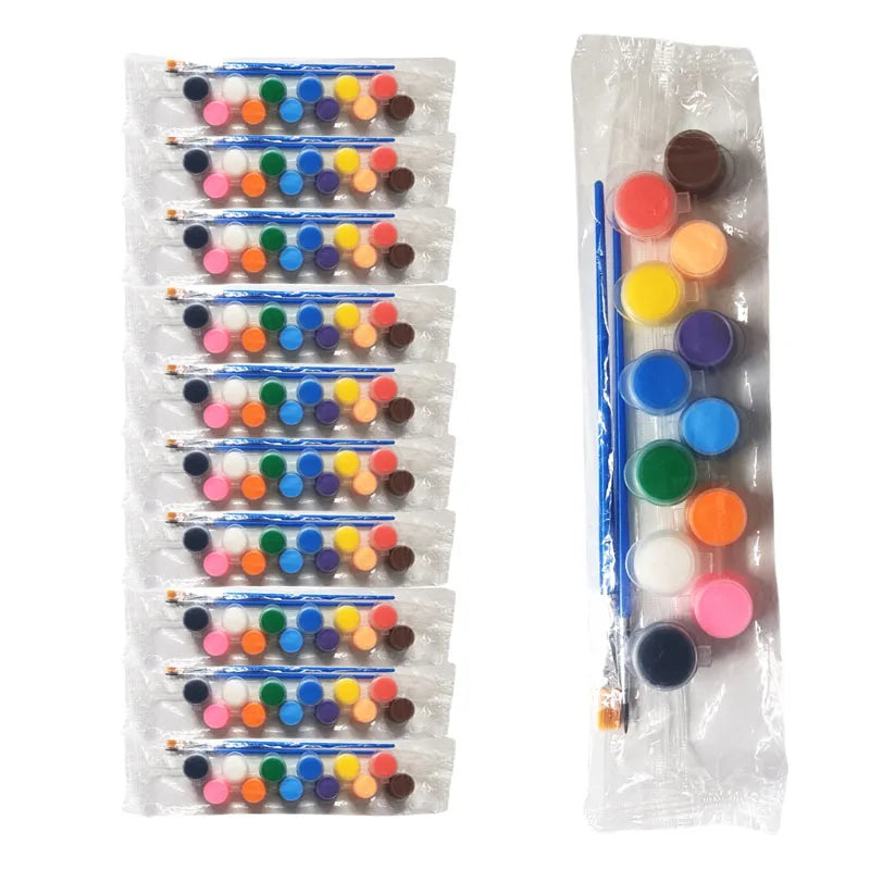 2 ml 6 Color Waterproof Acrylic Paint Set Art Painting DIY Graffiti Plaster