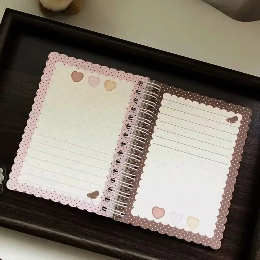 Ins A6 Soft Cover Notepad Lovely Biscuit Design Portable  Journals Travelers Writing Notebook for School Girls Daily Use