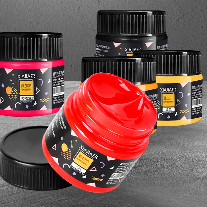 Acrylic Paint 100ml Hand-Painted Wall Painting Graffiti Stone T-Shirt Tinned Paint Studio Multi-Color Acrylic Paint