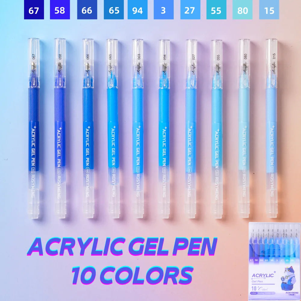 ROSYMENG 100/160 Colors Gel Pens,Acrylic Painting Handbook Pen Set,Multi-Color Neutral Pen,Student Writing Drawing Marker Pens