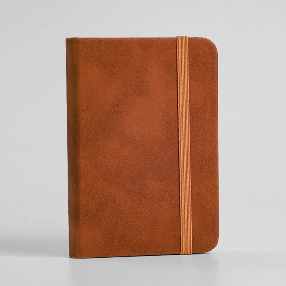 School Stationery Portable A7 Notebook Pocket Writing Paper Mini Notepad Memo Pad PU Cover Diary Book Office Supplies