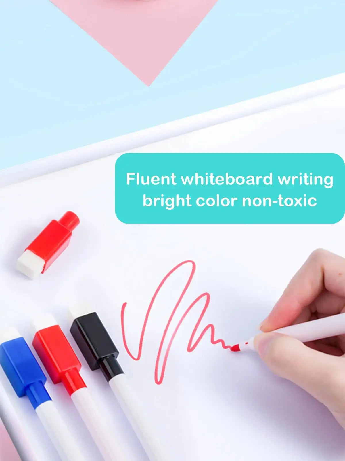 8 Pcs Magnetic Erasable Whiteboard Pen Color Options Numbering Stationery Office Teaching Supplies For Blackboard Student Note