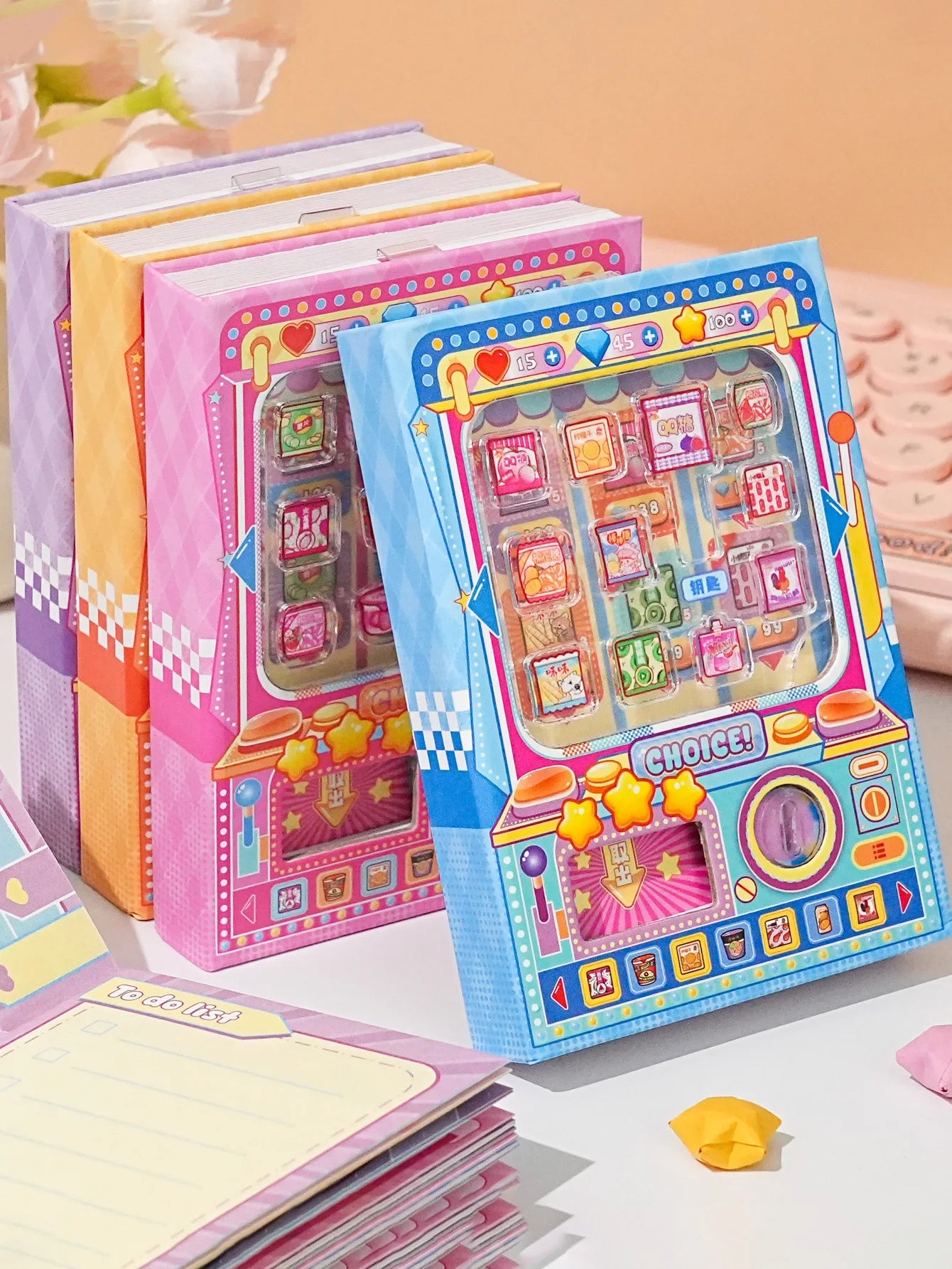 A Notebook with 80 Colorful Pages, a Stylish and Portable Pocket-Sized Notebook with a Theme of Delicious Snacks