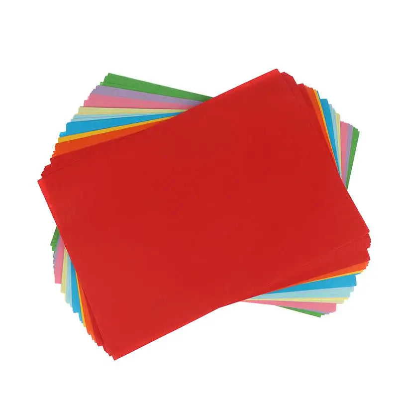 50/100pcs Color A4 Paper 10 Color Copy Paper Printing Paper Color Hand Folding Paper For Kids DIY Art School Home Projects