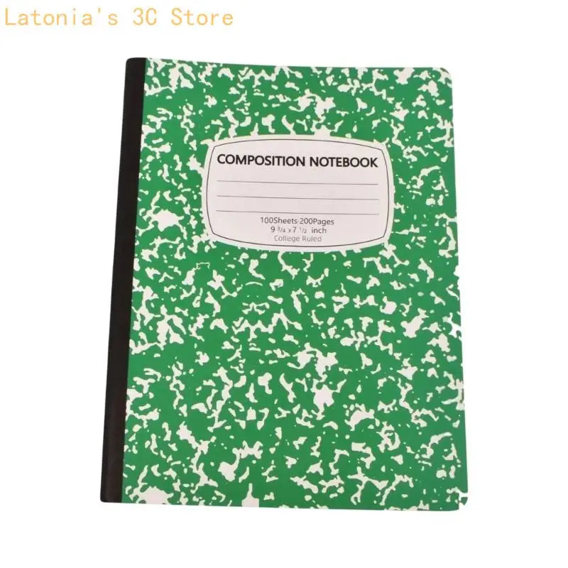 Softcover College Ruled Composition Notebook, 100 Sheets for Class Writing X3UB
