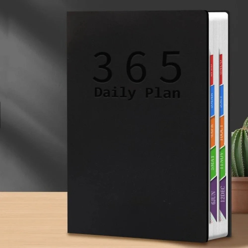Composition Notebook Portable 2027 Planner 400 Pages Notebook Pocket Schedule Book Hardcover Notepad Self-Discipline