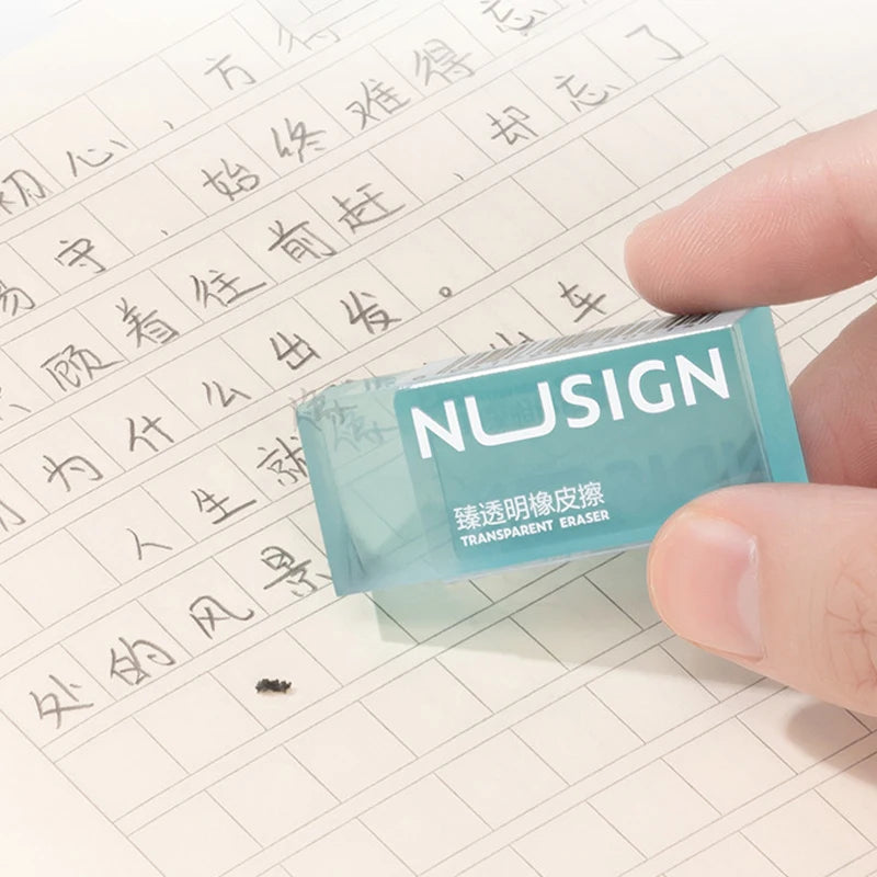Transparent Eraser Ins Simplicity Solid Color Eraser Wipe Clean Eraser Rubber Soft Erasers Lovely Student Stationery Supplies