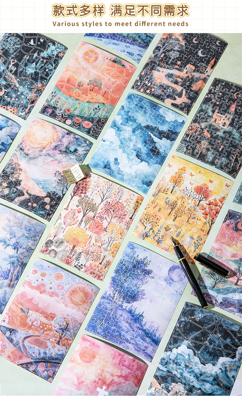 Journal GO 5pcs Piecing Together Fun Stickers Creative Decor Scrapbooking Diary Album Collage Junk Journal Material