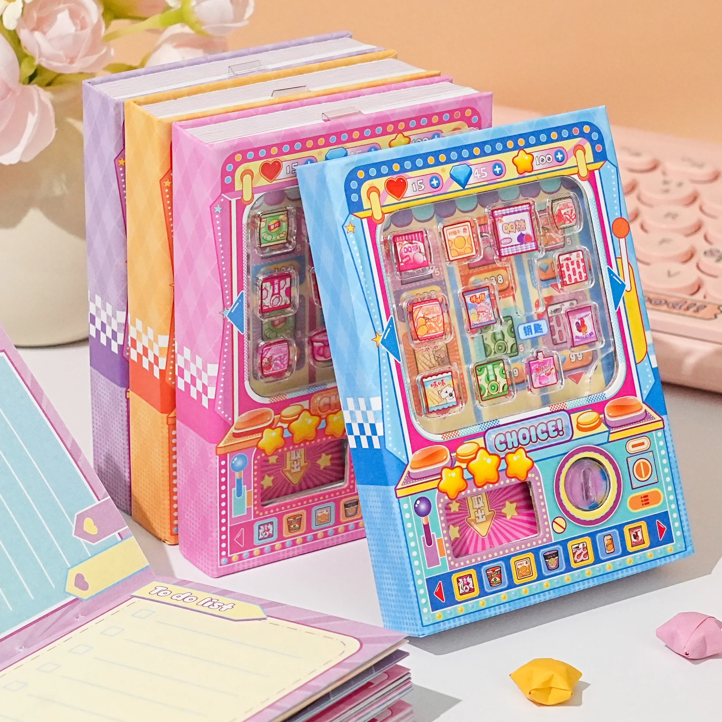 A Notebook with 80 Colorful Pages, a Stylish and Portable Pocket-Sized Notebook with a Theme of Delicious Snacks