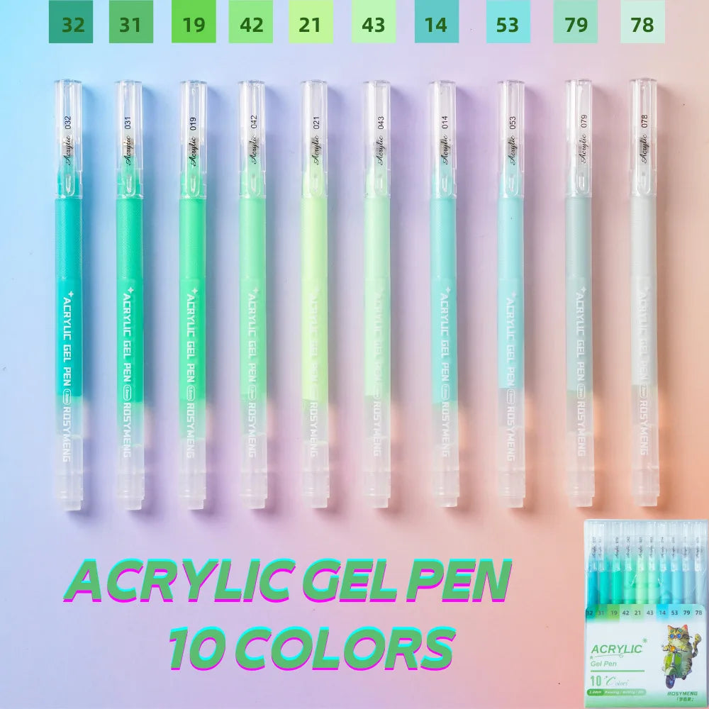 ROSYMENG 100/160 Colors Gel Pens,Acrylic Painting Handbook Pen Set,Multi-Color Neutral Pen,Student Writing Drawing Marker Pens
