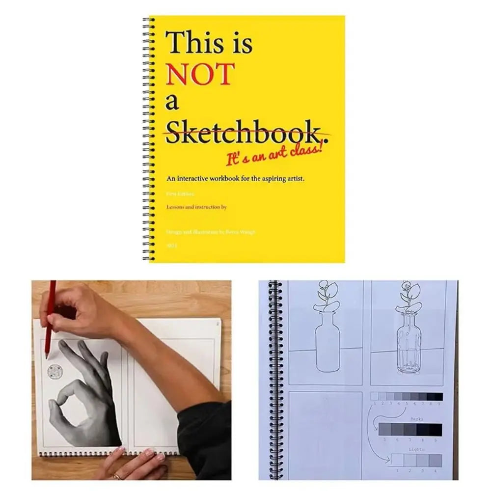 Professional This Is Not a Sketchbook Thick Paper Hardcover Art Class Drawing Book Stationery Interactive Workbook