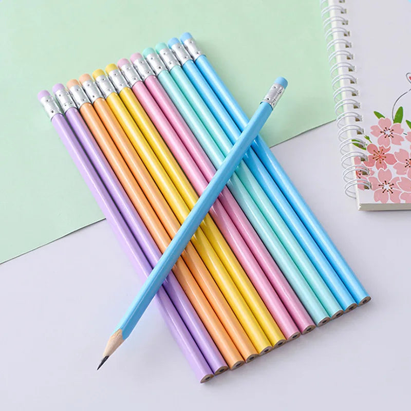 20/50/100 Personalized Wooden Pencils Customized School Decor Pen With Eraser Wedding Gift Favors Baby Shower Party 19CM
