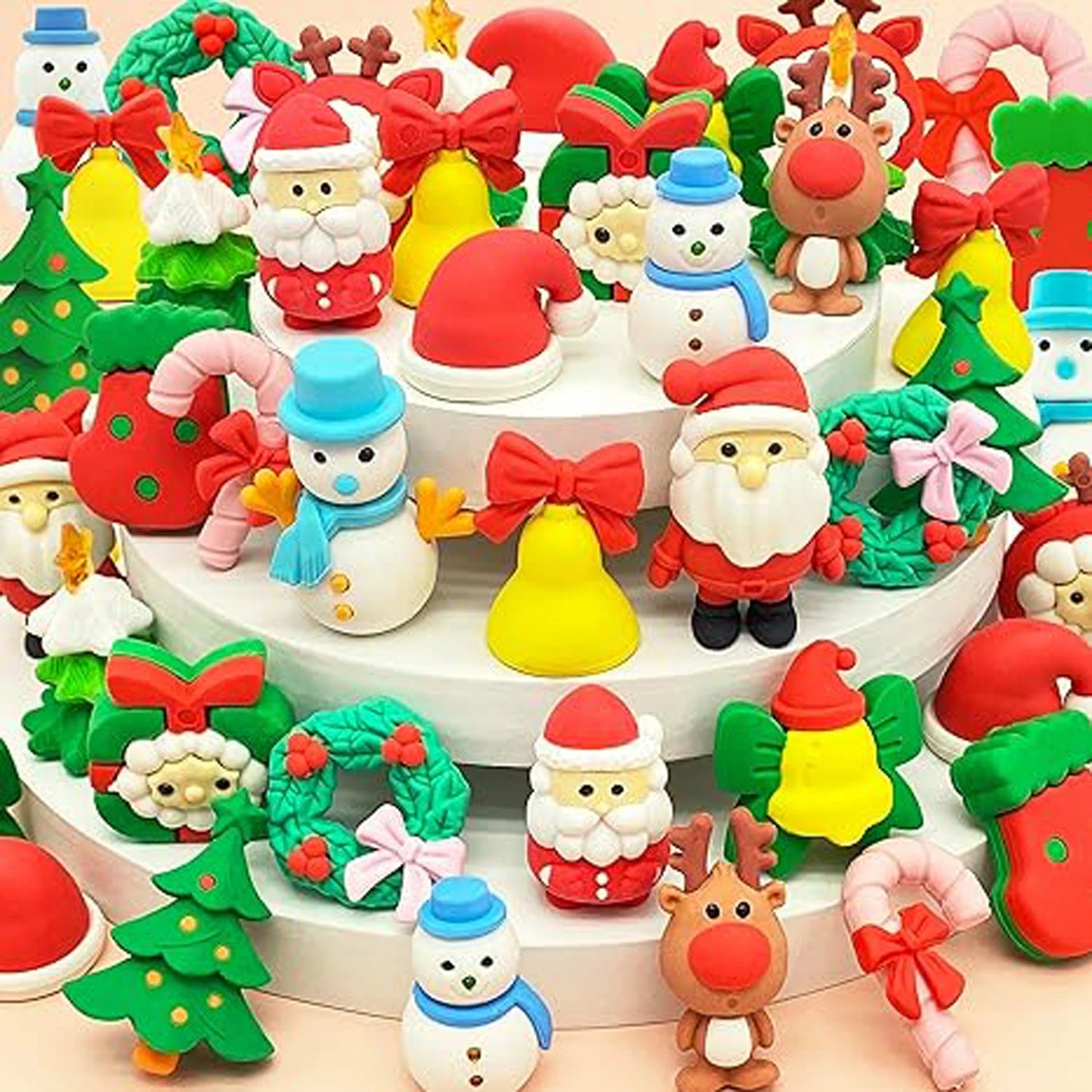 30 Random Cute Animal Erasers, Colorful Mini Erasers, Student Desktop Stationery Supplies, Party Gifts, School Gift Supplies