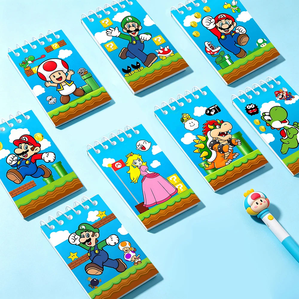 8/10pcs Cartoon Multi-Style School Notebooks Creative Memo Pads & Meeting Books - Assorted Designs for Organizing And Sketching