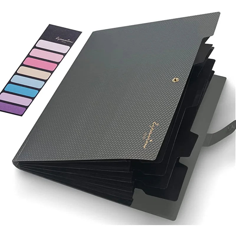 Expanding File Folder,5 Pocket Folders for Documents,Portable Paper Organizer for School Office Supplies,A4 Size
