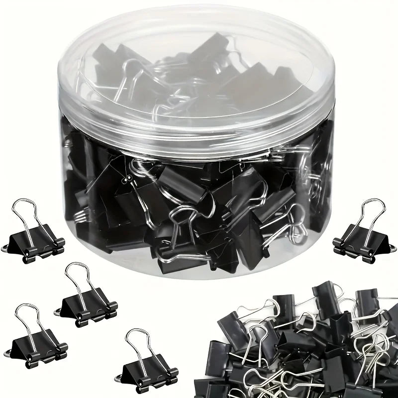 A Pack of 60 Notebook Clips, Made of Sturdy Metal, Is Perfect for Use in Offices, Classrooms, and by Educators.