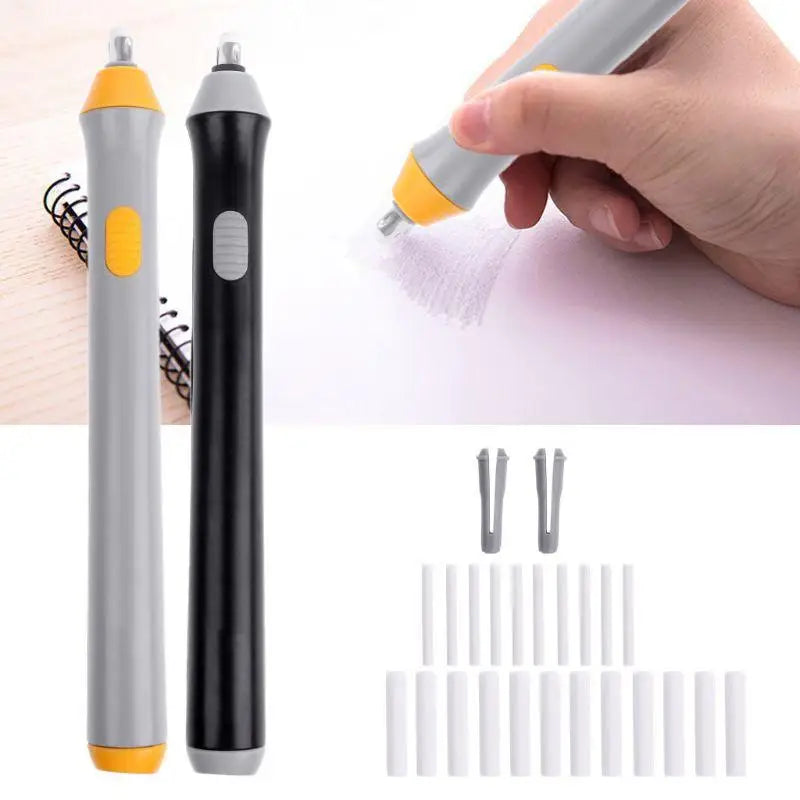 1Pc Electric Eraser Pencil Drawing Mechanical Cute Kneaded Erasers for Kids School Office Supplies Rubber Pencil Eraser Refill