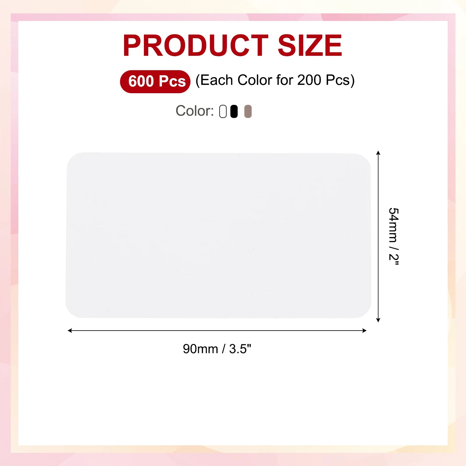 300/600Pcs 3.5"x2" Blank Business Cards Small Blank Cards Cardstock Note Card Craft Paper Card for Name Game Memory Business