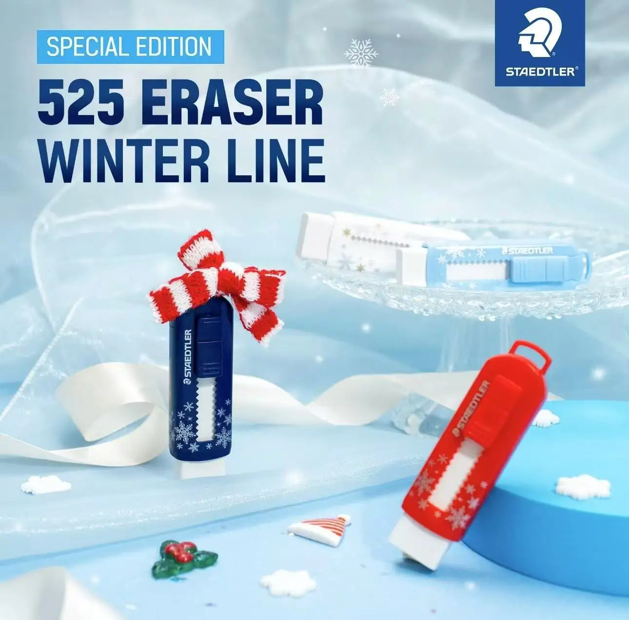 Staedtler 525 Eraser From Germany Is Environmentally Friendly, PVC Free, Debris Free, and Can Be Pushed