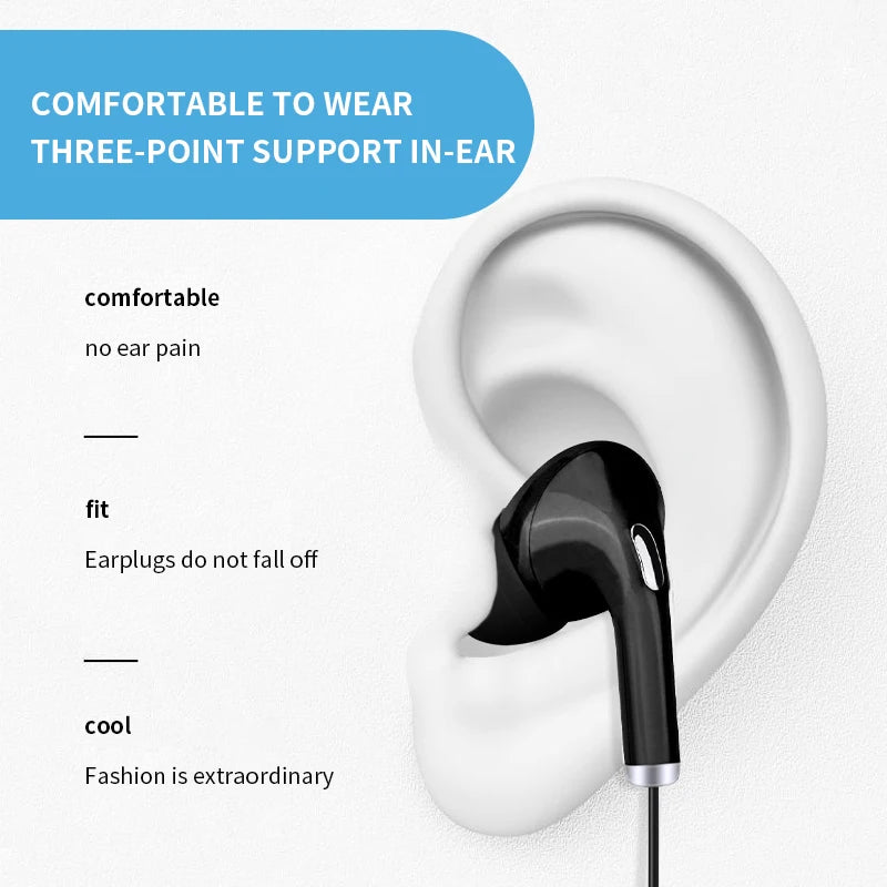 Universal In-ear Wired Earphone High Quality Headset 3.5mm Earbuds In-ear For Smartphone Computer Headphone Built-in Microphone