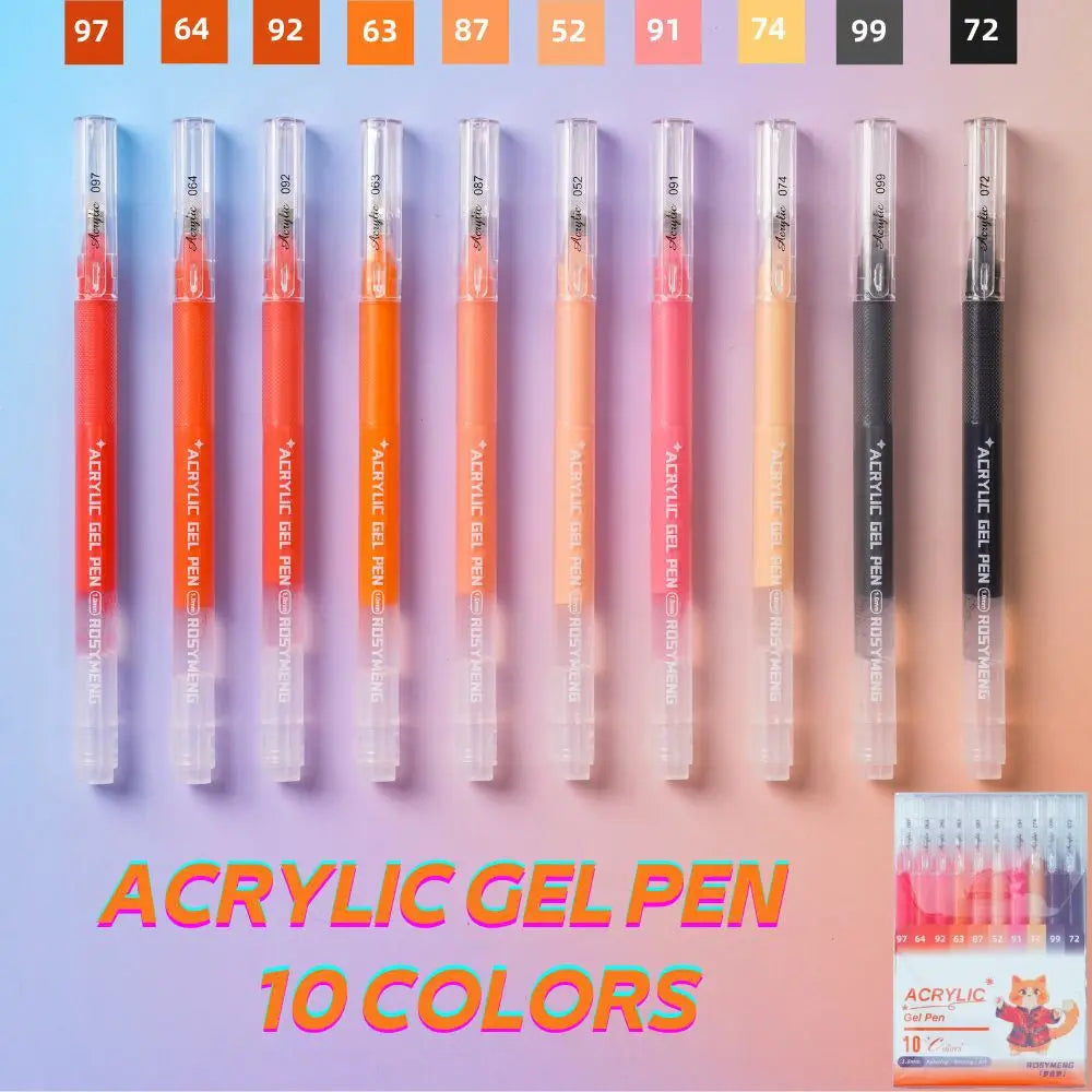 ROSYMENG 100/160 Colors Gel Pens,Acrylic Painting Handbook Pen Set,Multi-Color Neutral Pen,Student Writing Drawing Marker Pens