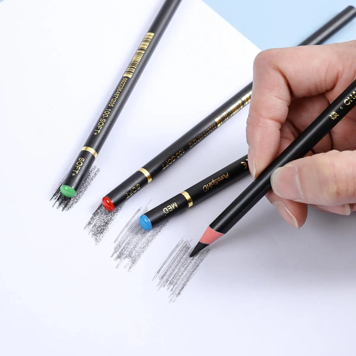 12PCS Professional Charcoal Pencils for Drawing, Sketching, Shading, Artist Pencils for Beginners & Artists