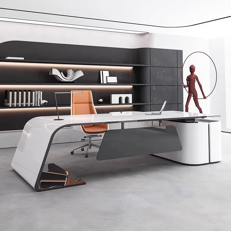 Organizer Modern Office Desk Working Aesthetic Gaming Writing Office Desk Design Luxury Reading Mesa Ordenador Home Accessories