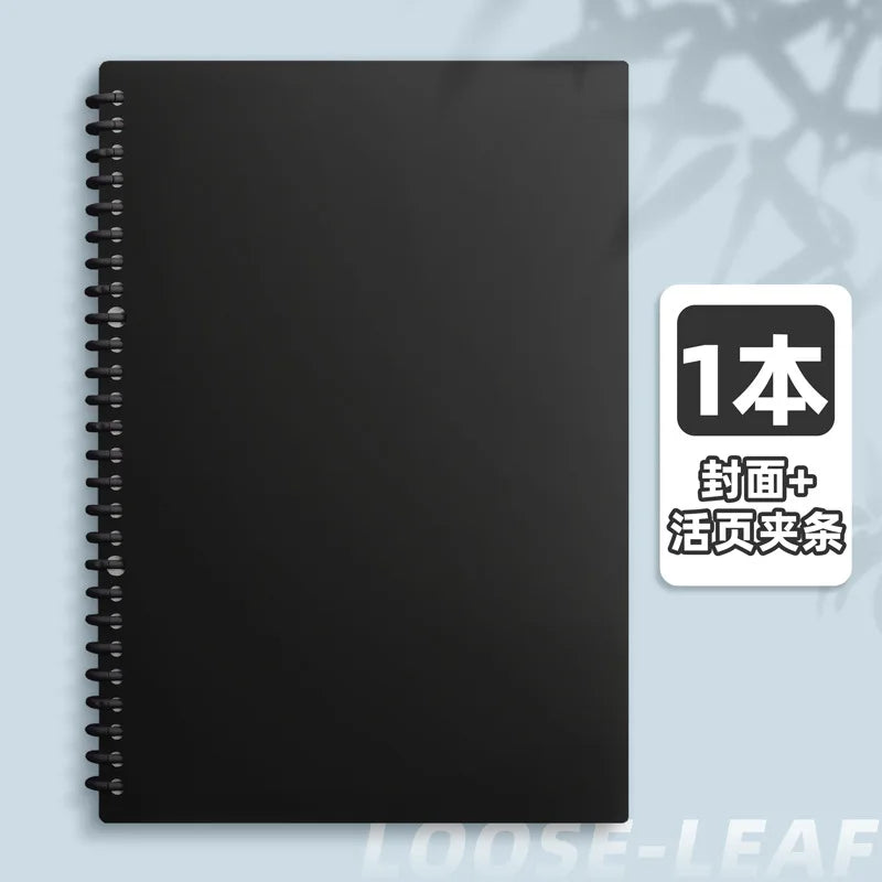 Macaron Loose Leaf Notebook 60 Sheets Detachable Coil Binder A4/A5/B5 Replaceable Journal for School