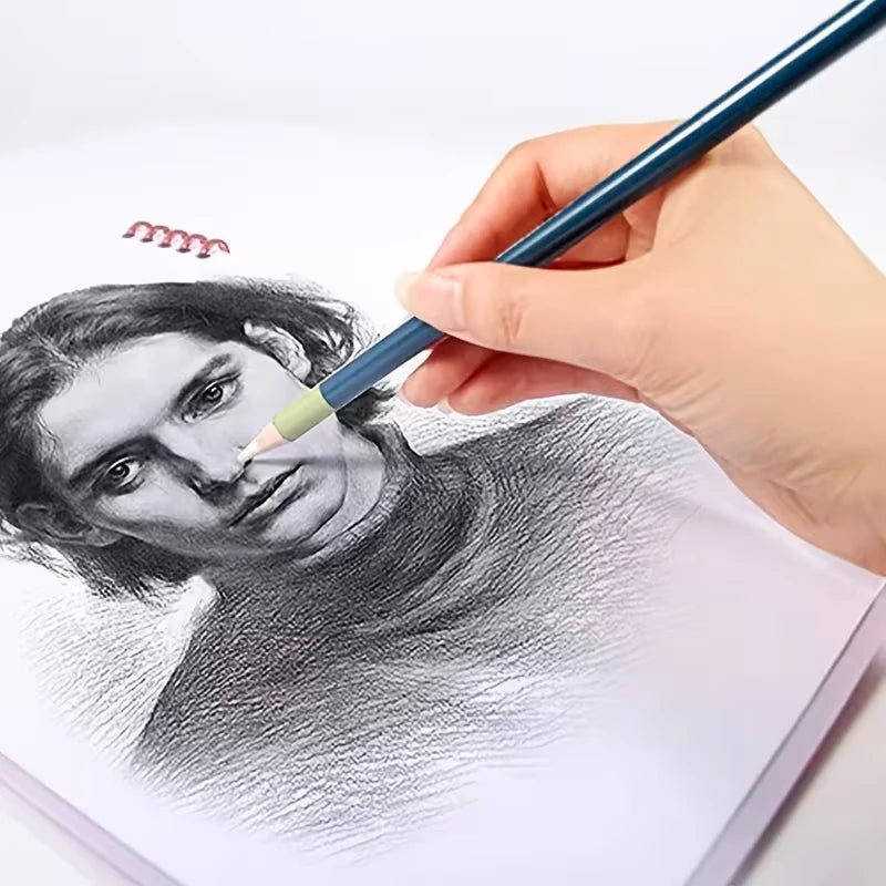 Eraser pencil—allows for precise erasing of sketch details and leaves no marks; suitable for sketching and drawing(1/6pcs)