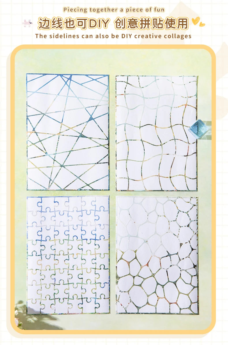 Journal GO 5pcs Piecing Together Fun Stickers Creative Decor Scrapbooking Diary Album Collage Junk Journal Material
