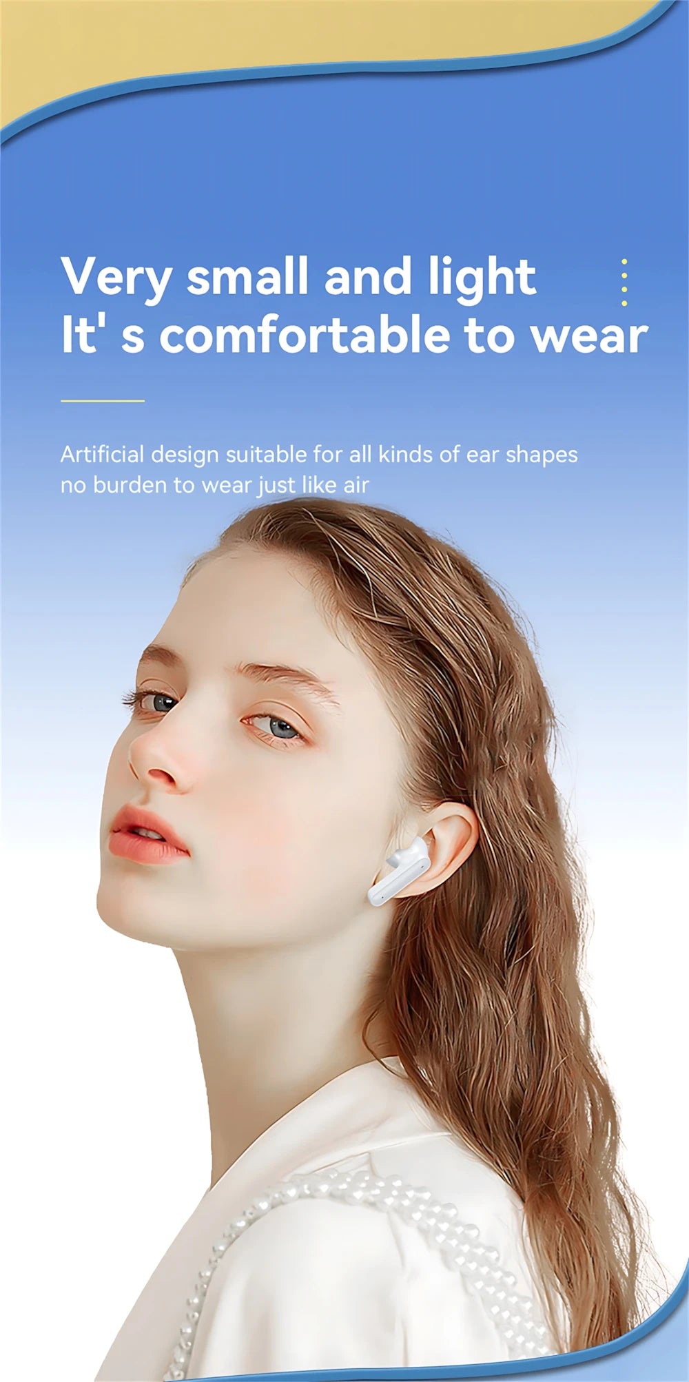 Wireless Bluetooth Headphones Built-in HD Mic Noise Isolation Large Battery for Extended Playtime Ideal for Calls Daily Music