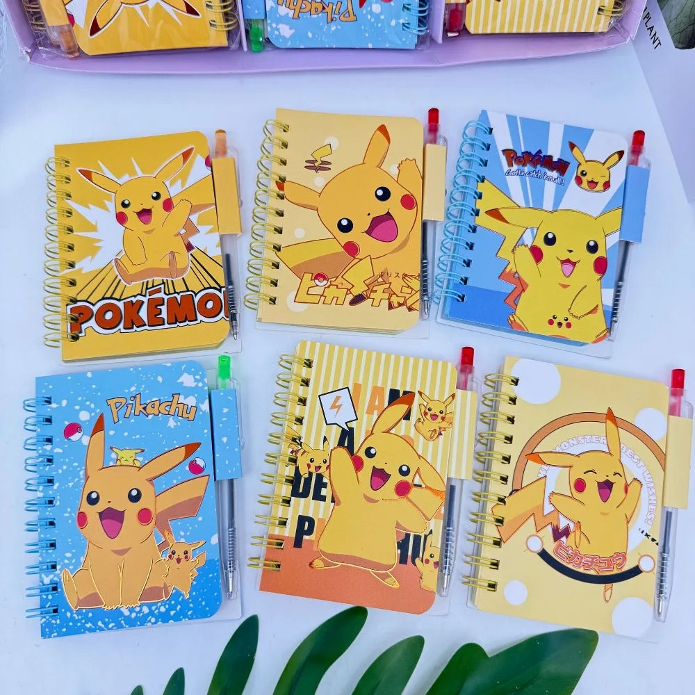 Pokemon Pikachu Notebook Cute Cartoon School Supplies Portable Diary Fashion Office Supplies Coil Book Children Holiday Gift