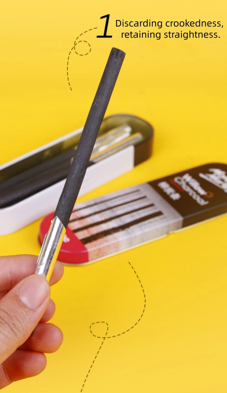 10pcs Willow Charcoal Sticks Charcoal Pencil for Sketching Sketch Charcoal Stick Charcoal Drawing Sticks for Fine Art Students