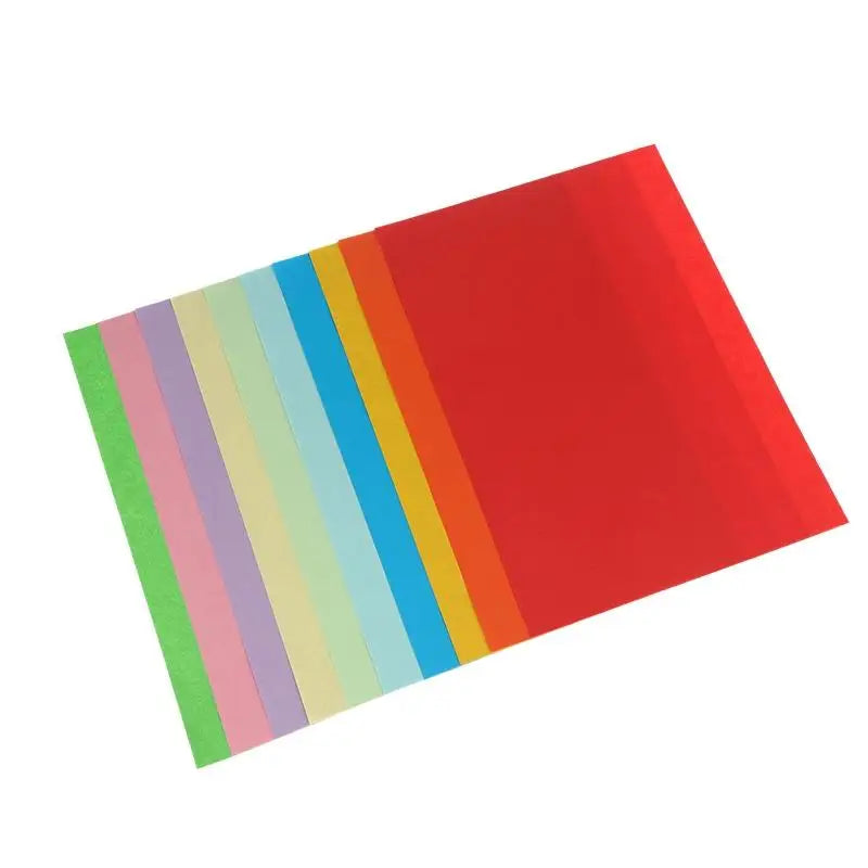 50/100pcs Color A4 Paper 10 Color Copy Paper Printing Paper Color Hand Folding Paper For Kids DIY Art School Home Projects