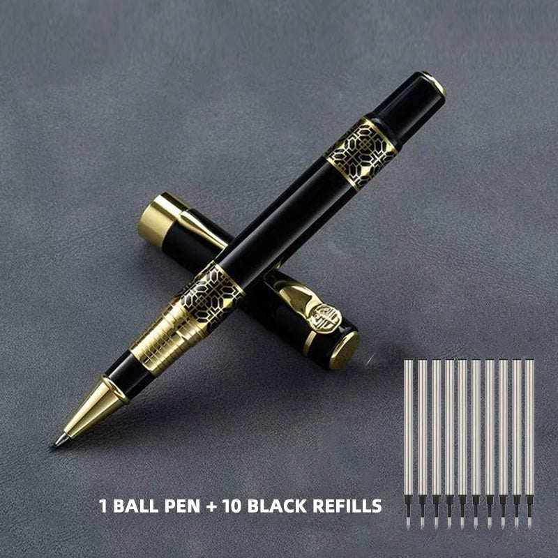Metal Wood Grain Fountain Pen School Supplies Pens Student for Ballpoint Pen Stationery Supplies Fountain Pen High Quality