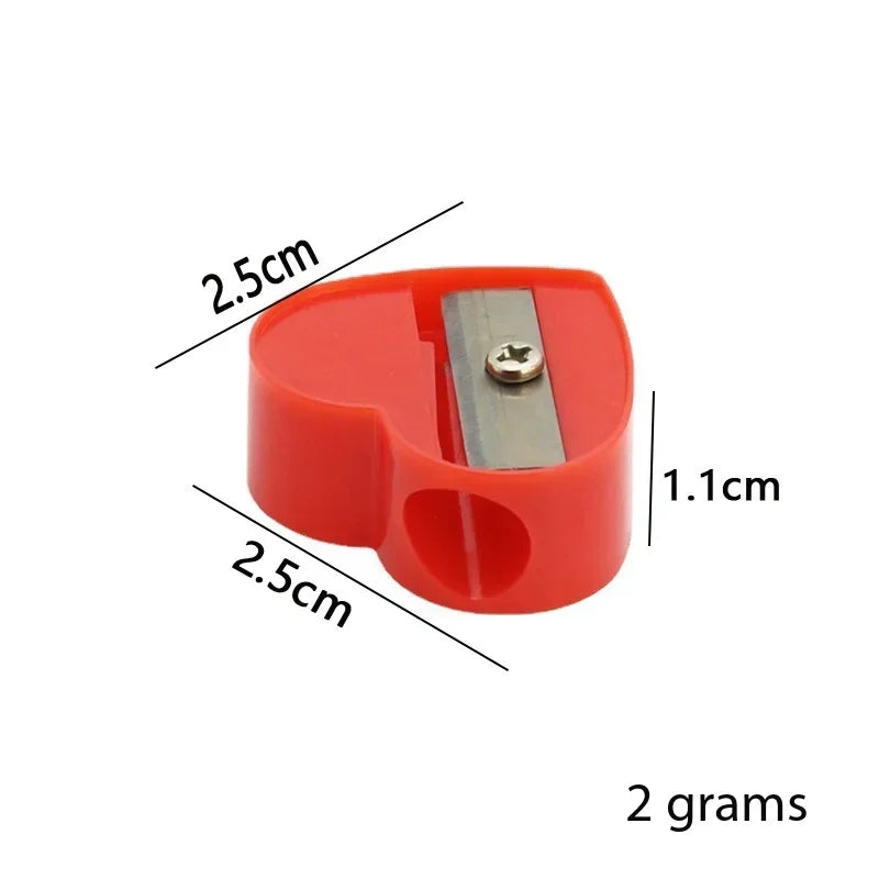 Heart Pencil Sharpeners Manual Pencil Sharpeners Compact Mini Sharpener for School Classroom Bulk School Supplies