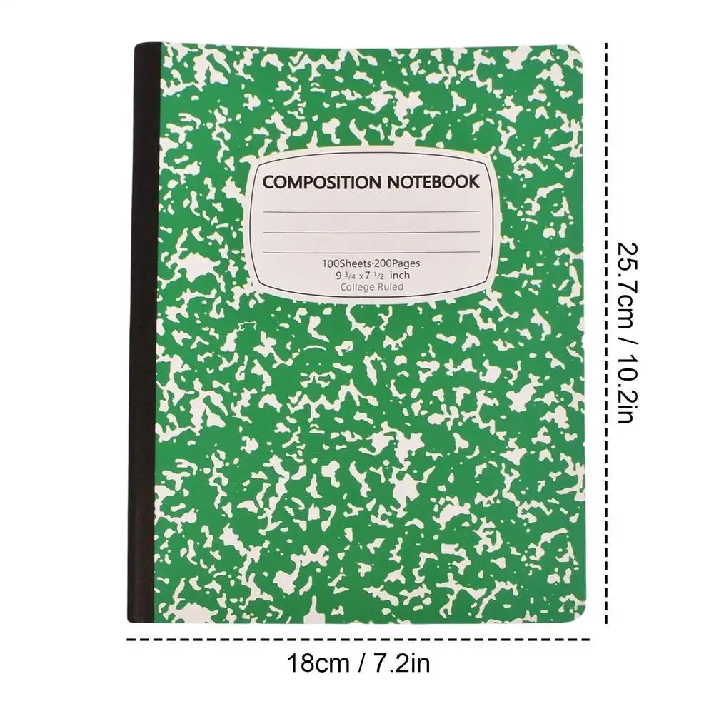 Composition Notebooks 100 Sheets Abstract Marble Cover Thick Paper 10.2x7.2in Lined Paper Notebook for School Classroom Office