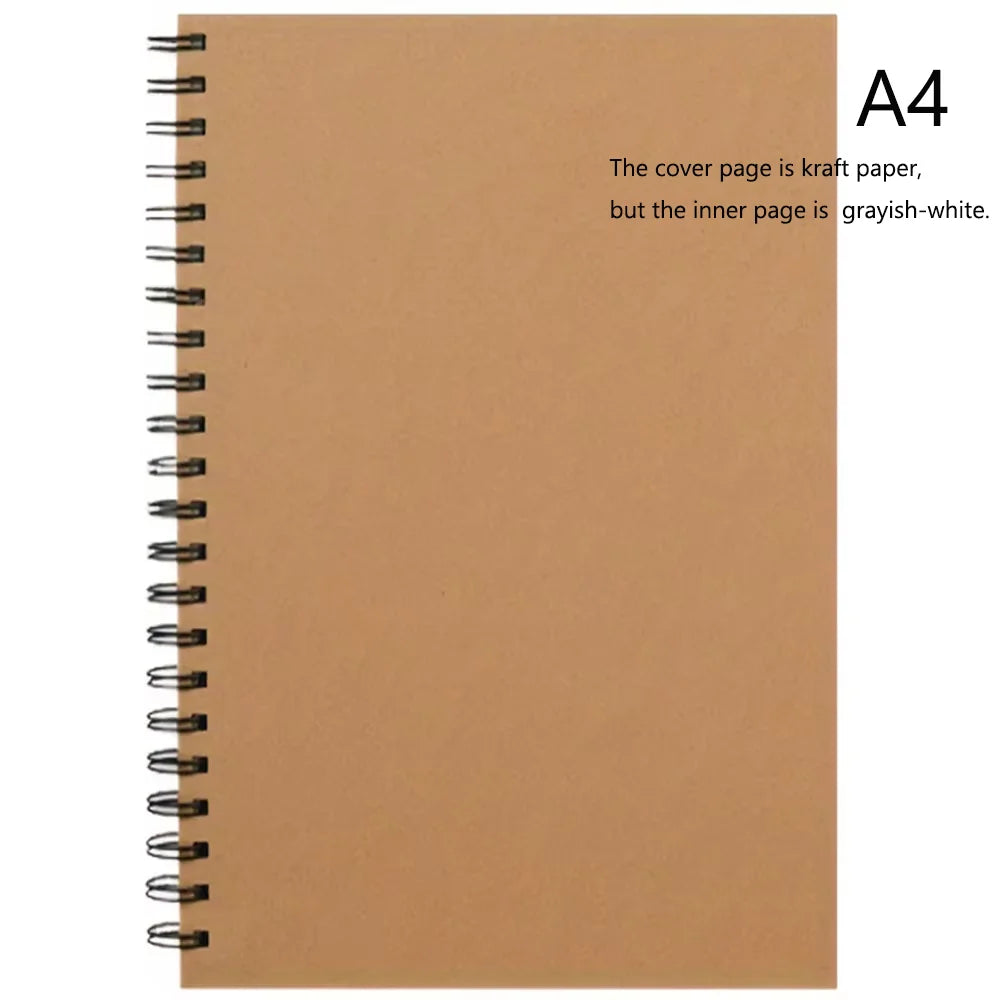 1PC 100-Sheets Sketch Book, Top Spiral Bound Sketch Pad,  (68lb/100gsm), Acid Free Art Sketchbook Artistic Draw