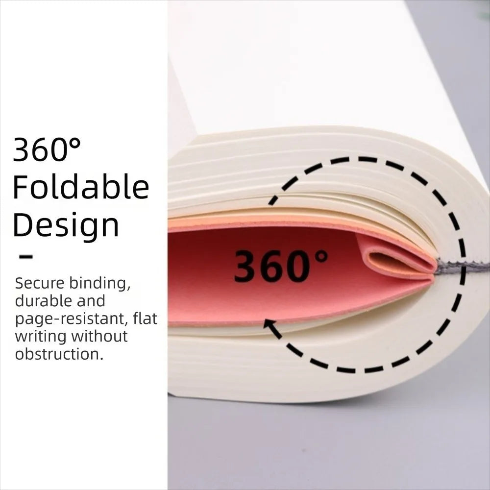 720 Page Blank Inner Notebook Synthetic Soft Minimalist Drawing Book Leather Surface Fresh Ultra Thick Notebook School Supplies