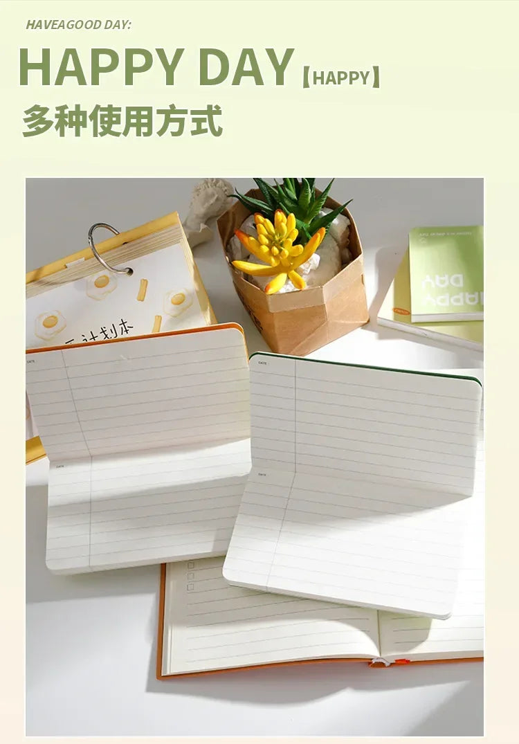 64 Sheets Notebook Is Portable, and The Horizontal Notepad Is Simple and High-value. Kawaii Notebook Notebooks Diary Binder Note