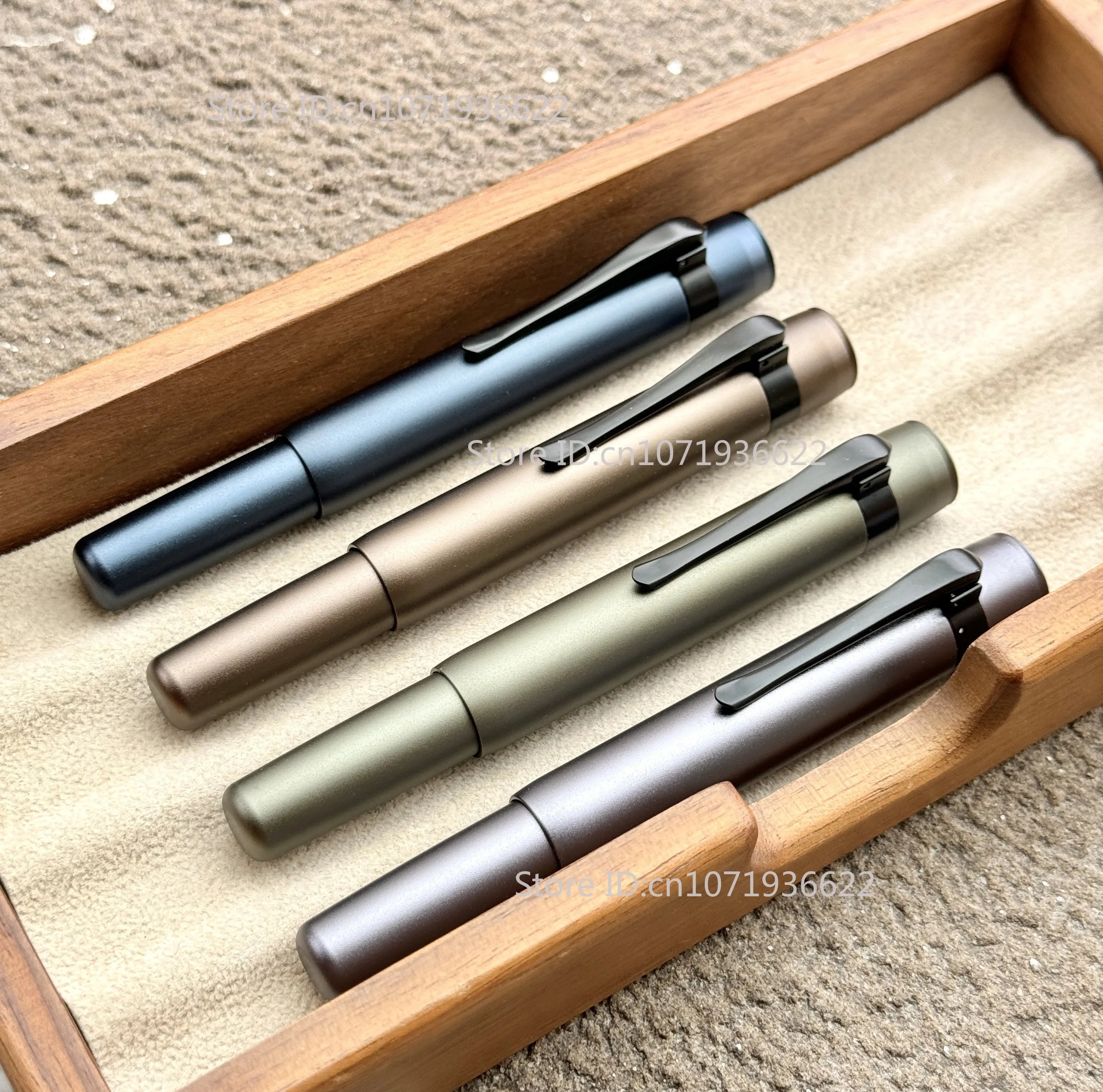 Limited Pink Hongdian M2 Mini Metaverse Sports Pocket Metal Fountain Pen 26# Nib School Office Supplies Writing Stationery Gift