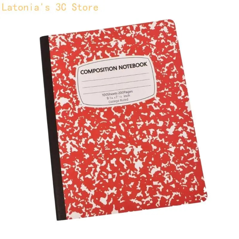 Softcover College Ruled Composition Notebook, 100 Sheets for Class Writing X3UB