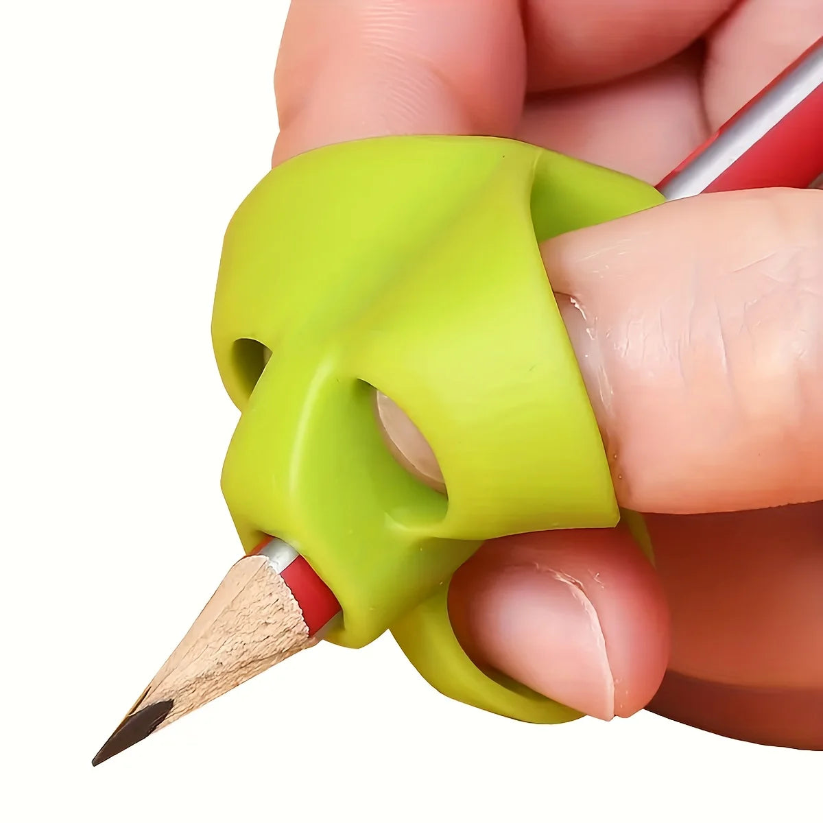 Silicone 3 Finger Grip Silicone Pencil Grips Three Fingers Fixed Handwriting Posture Correction Grip Trainer Kids Pencil Holder