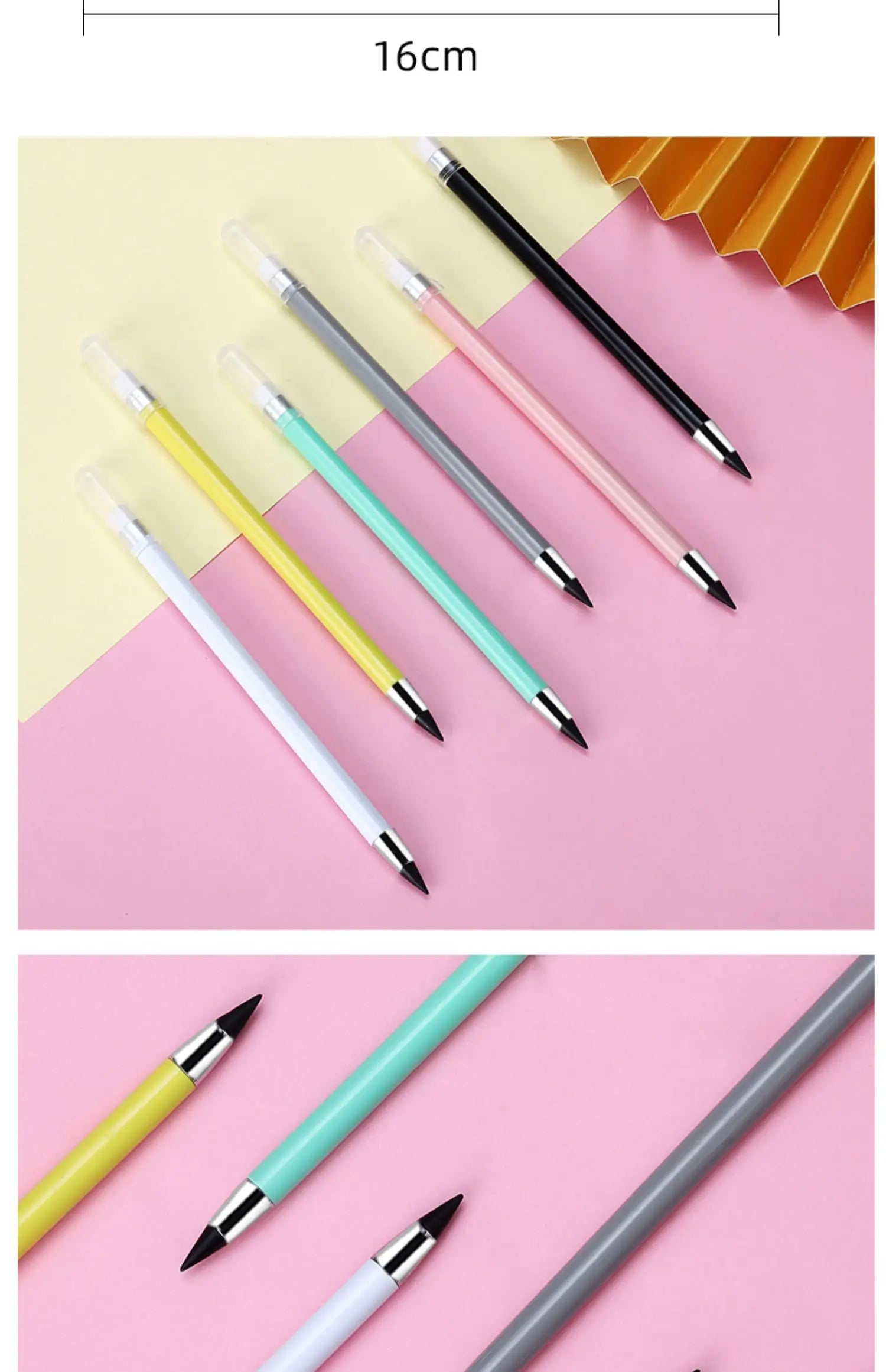 Infinity Pencil Set Erasable Unlimited Pencils Eternal Writing HB No Sharpening Kawaii Stationery Cute Office School Supplies