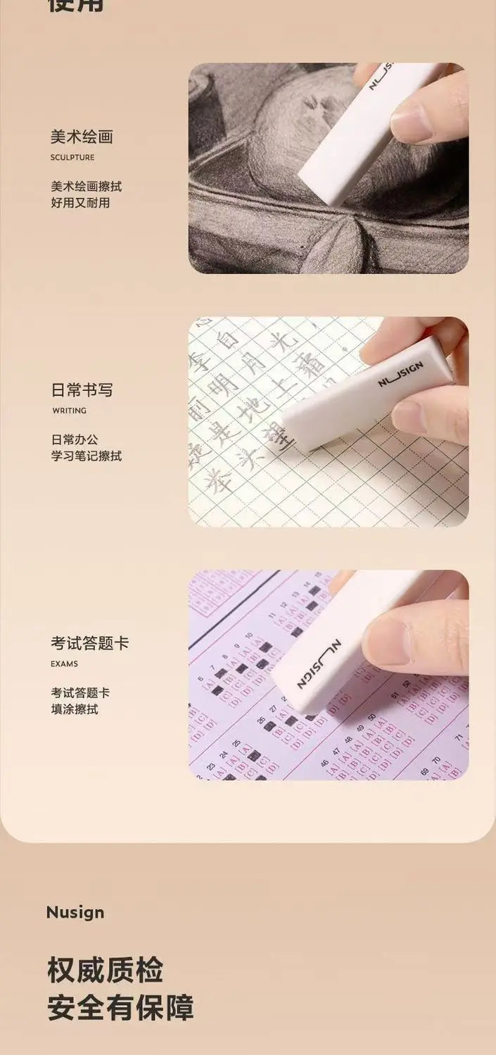 Newsay Eraser, Chip-collecting Triangular Eraser Refers To The Primary School Student Who Erases Words Into Lines Without Chips