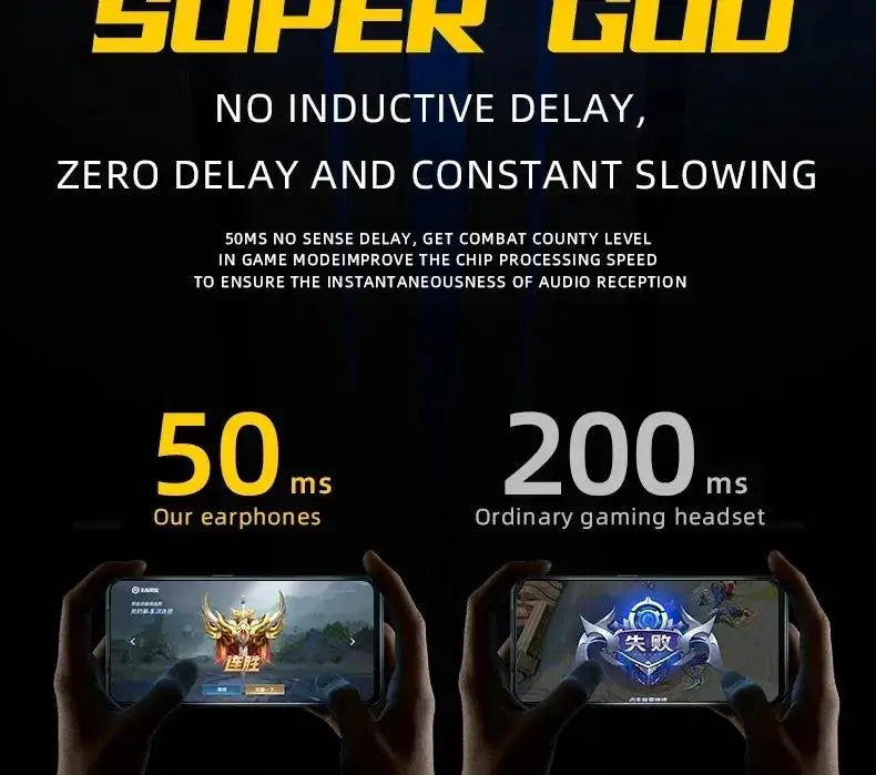 Wireless Bluetooth 5.0 Headphones Noise Reduction Earphones Sports Music Earbuds HiFi Stereo Gaming Headset With Mic For iPhone