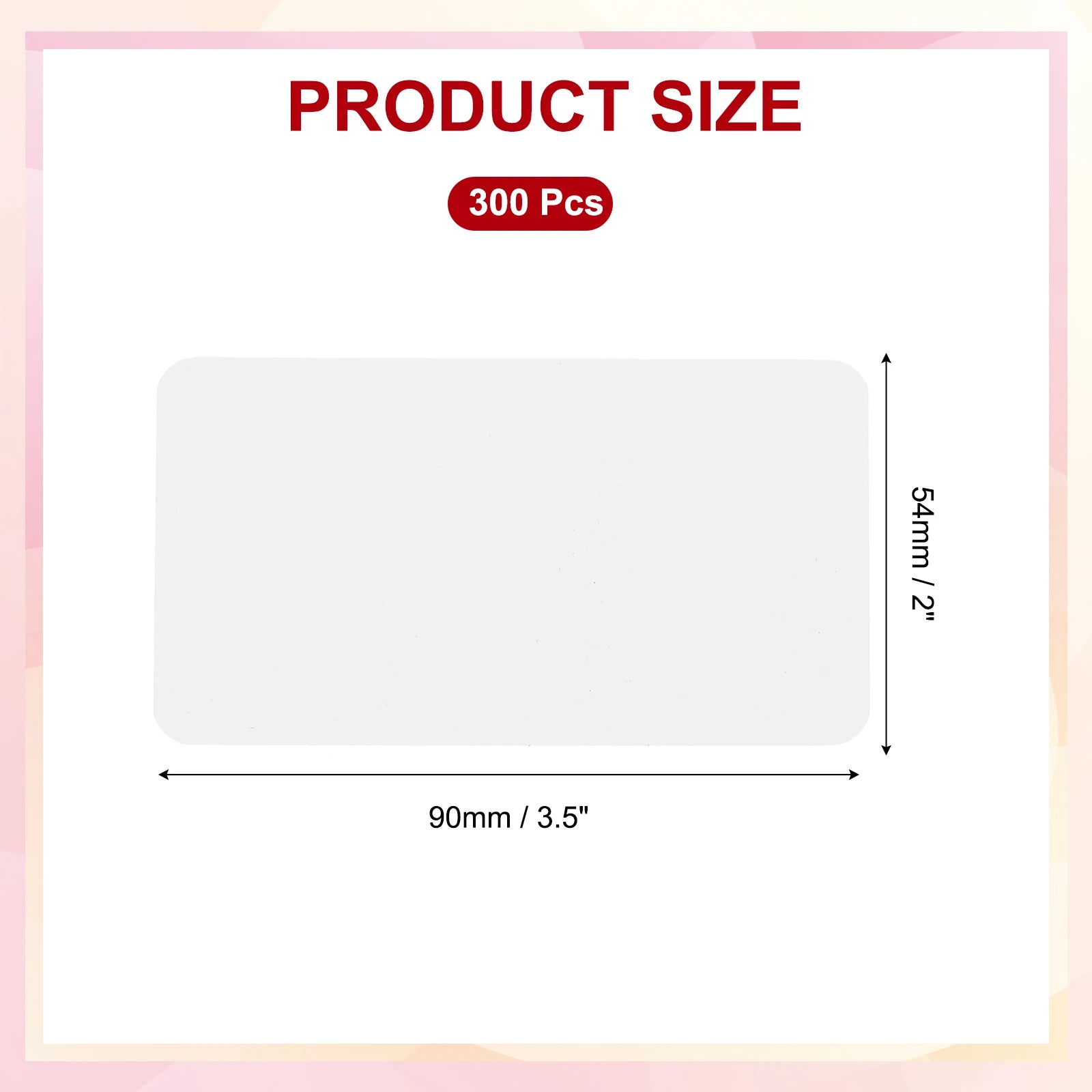 300/600Pcs 3.5"x2" Blank Business Cards Small Blank Cards Cardstock Note Card Craft Paper Card for Name Game Memory Business