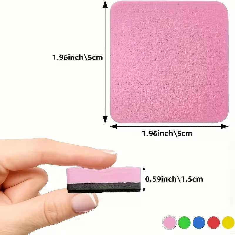 30 pieces of erasers, suitable for removing dry-erase pen marks on soft whiteboards, glass whiteboards and regular whiteboards