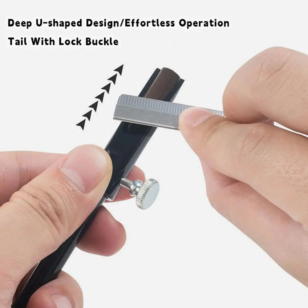 Metal Pencil Sharpening Assist Tool Adjustable Screw Firmly Fixing Eyebrow Pen Sharpening Tool Duckbill Brow Pen Sharper